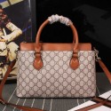 Gucci GG Supreme Canvas Tote Bag 409534 Wheat VS03131