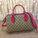 Gucci GG Supreme Top Handle Bag 409529 Rose VS07552