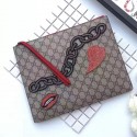 Gucci Guccighost Embroidered Chain Pouch 445597 VS05749