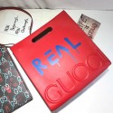 Gucci Guccighost Leather Tote Red 415883 VS04467