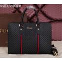 Gucci Guccissima Leather Business Briefcase G283 Black VS08634