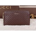 Gucci Guccissima Leather Mens Clutch G622393 Brown VS02507