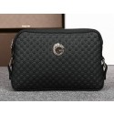 Gucci Guccissima Leather Mens Clutch G88132 Black VS07550
