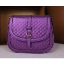 Gucci Nice MicroGuccissima Leather Shoulder Bag 336749 Purple VS04410