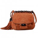 Gucci Nouveau Fringe Suede Leather Shoulder Bag 347100 Brown VS08566
