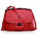 Gucci Nouveau Leather Shoulder Bag 347101 Red VS01863