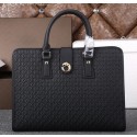 Gucci Original Guccissima Leather Business Briefcase G88101 Black VS06278