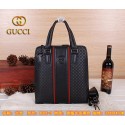 Gucci Original Guccissima Leather Business Tote Bag G80213 Black VS04810