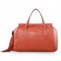Gucci Original Leather Lady Tassel Top Handle Bag 354469 Orange VS04291