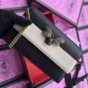 Gucci Queen Margaret Leather Mini Bag Black and White 476079 VS09630
