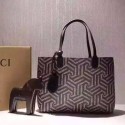 Gucci Reversible GG Caleido leather Tote Bag 368568 Black VS04329