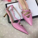 Gucci Sheep Leather Pump Pink 580117 VS00714