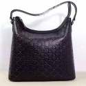Gucci Signature Large Hobo Bag Black 414930 VS02198