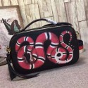 Gucci Snake Print Leather Top Handle Bag 453565 VS09653
