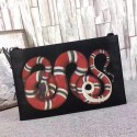 Gucci Snake Print Mini Shoulder Bag Black 453566 VS02878
