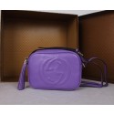 Gucci Soho Calfskin Leather Disco Bag 308364 Violet VS03185