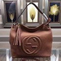 Gucci Soho Leather Hobo Bag Rose beige 408825 VS01334