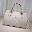 Gucci Soho Leather Top Handle Bag Off-white 431571 VS03838