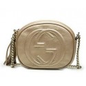 Gucci Soho Original Leather mini Chain Bag 353965 Light Gold VS02151