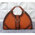 Gucci Stirrup Leather Top Handle Bag 277514 Wheat VS07307