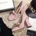 Gucci Suede Fringe Pump Pink 408206 VS03420