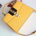 Gucci Sylvie Gucci Signature Bag Yellow 431665 VS07384