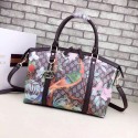 Gucci Tian GG Supreme Top Handle Bag 341503 Black VS04972