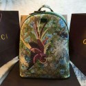Gucci XL GG Floral Print Superme Canvas Backpack 419584 VS07644