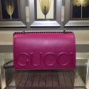 Gucci XL Leather Mini Bag Rose Original Leather 421850 VS01372
