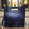 Gucci XL Leather Tote Bag Black 409378 VS01058