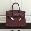 Hermes Birkin 30 Tote Bag in Fuchsia Swift Leather HB1220 VS02859