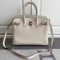 Hermes Birkin 30 Tote Bag in Off-white Swift Leather HB1220 VS03701