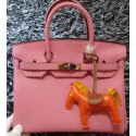 Hermes Birkin 30CM Tote Bags Litchi Leather H30LI Cherry VS05609
