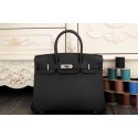 Hermes Birkin 35CM 30CM Tote Bag Original Leather HB35O Black VS07813