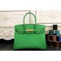 Hermes Birkin 35CM 30CM Tote Bag Original Leather HB35O Green VS00587
