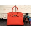 Hermes Birkin 35CM 30CM Tote Bag Original Leather HB35O Orange VS01465