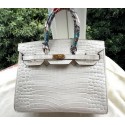 Hermes Birkin 35CM Tote Bag Croco Leather H35CO OffWhite VS04075