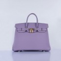Hermes Birkin 35CM Tote Bag Lavender Grainy Leather Gold VS02854