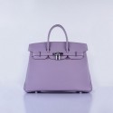 Hermes Birkin 35CM Tote Bag Lavender Grainy Leather Silver VS02116