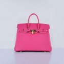 Hermes Birkin 35CM Tote Bag Rosy Grainy Leather Gold VS02951