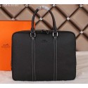 Hermes Briefcase Original Calf Leather HM086 Black VS08706