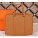Hermes Briefcase Original Calf Leather HM086 Wheat VS02173
