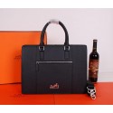 Hermes Briefcase Original Grainy Leather H28081 Black VS07280