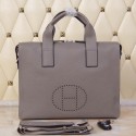 Hermes Briefcase Original Grainy Leather H8813T Grey VS02603