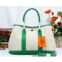 Hermes Garden Party 30cm Tote Bag Canvas Light Green VS07756