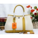 Hermes Garden Party 30cm Tote Bag Canvas Yellow VS09774
