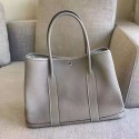 Hermes Garden Party 36 30 Tote Bag in Imported Togo Leather Light Grey VS01175
