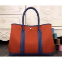 Hermes Garden Party 36cm 30cm Tote Bag Canvas Orange&Blue VS05174