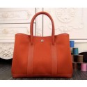 Hermes Garden Party 36cm 30cm Tote Bag Canvas Orange VS01874