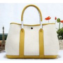 Hermes Garden Party 36cm Tote Bag Canvas Yellow VS06801